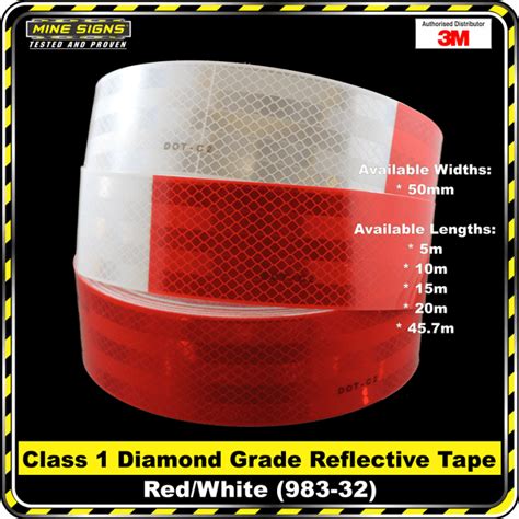 3m Redwhite 983 32 Diamond Grade Class 1 Reflective Tape