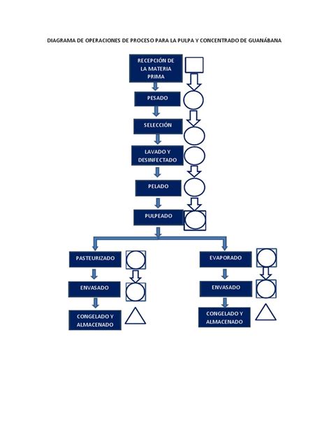 Diagrama De Operaciones De Proceso Para La Guanábanadocx