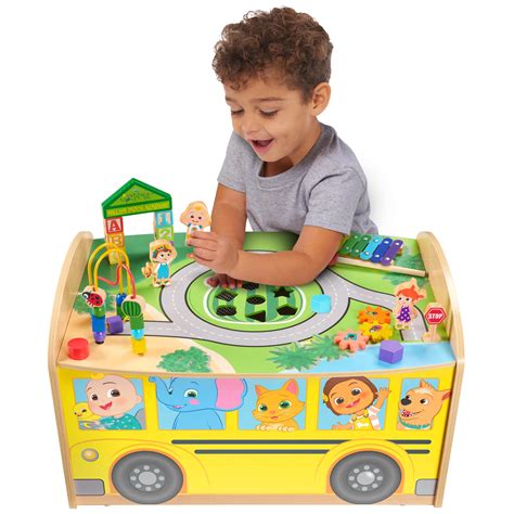 Cocomelon Wheels On The Bus Wooden Activity Table Recycled Wood