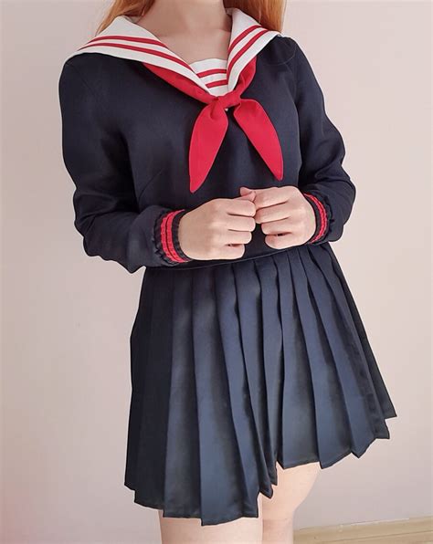 Navy Seifuku Japanese School Uniform Plus Size Etsy Uk