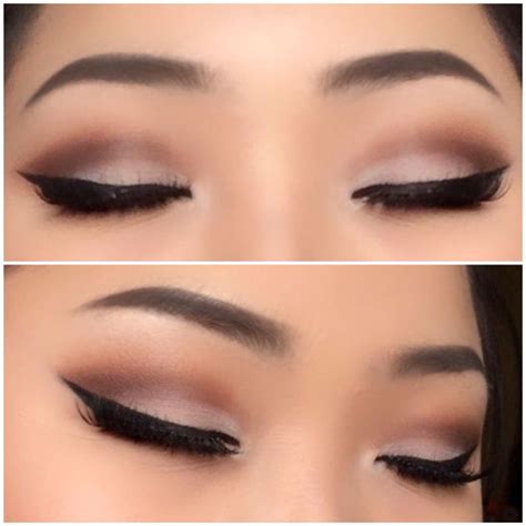 Soft Simple Cut Crease Look With A Bold Winged Liner Follow Me On My