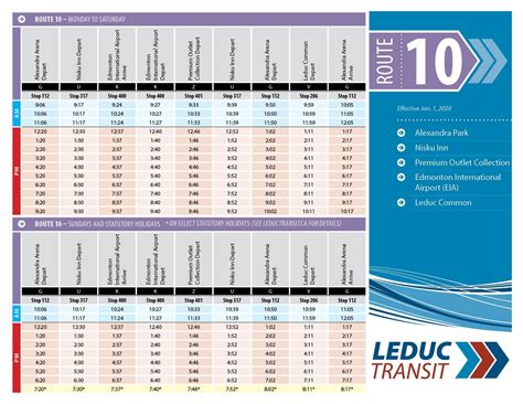 Bus Route 10 Schedule Schedule Printable