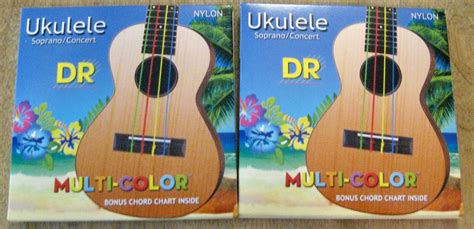 Dr Strings Umcsc Multi Colored Soprano Concert Nylon Ukulele Strings