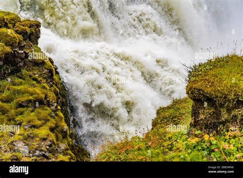 Enormous Gullfoss Waterfall Golden Falls Golden Circle Iceland One Of