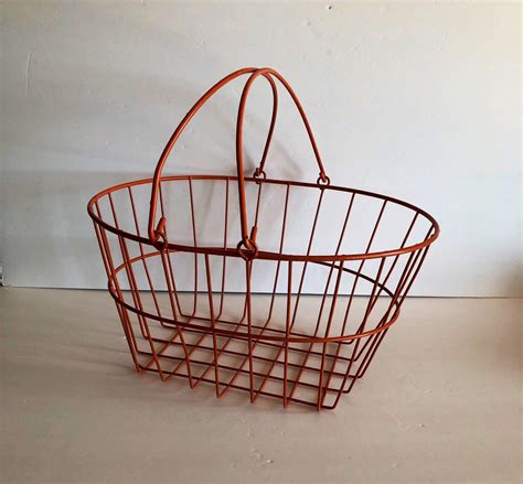 Egg Basket Vintage Wire Basket Farmhouse French Rustic Vintage Etsy