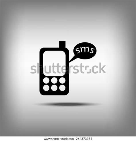 Mobile Text Icon Stock Vector Royalty Free 264373355 Shutterstock