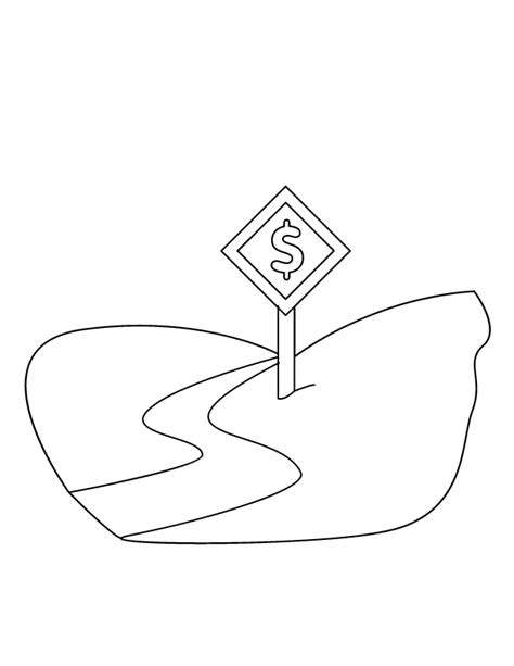 Coloring Page Road Sign 119346 Objects Printable Coloring Pages