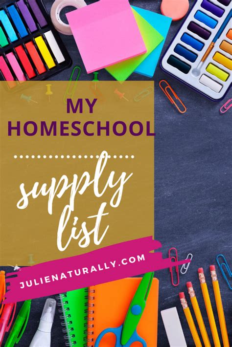 My Homeschool Supply List For Successful Unschooling Homeschool