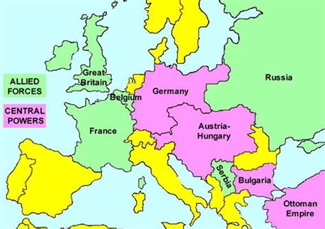 Map Work1 Name And Locate Two Countries From The Central Powers