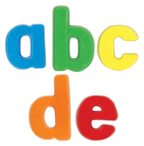 Multi Color Magnetic Letters Student Lowercase Set Of 36 Steps To