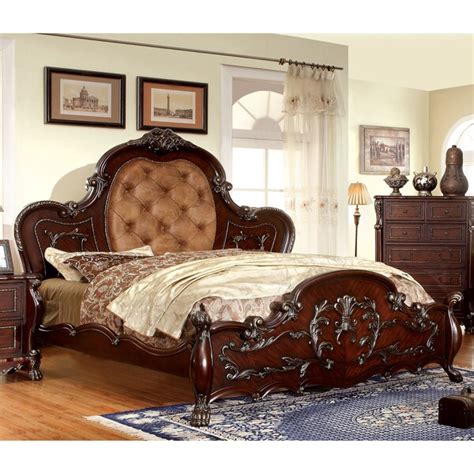 Shop Furniture Of America Tashir Traditional Style Cherry Platform Bed