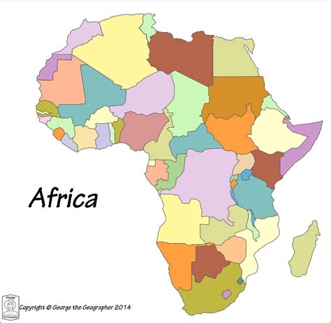 Go green and color online this africa map coloring page. Image result for africa political map blank/colorful ...