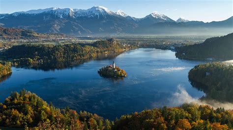 Bled Lake Julian Alps Slovenia Uhd 4k Wallpaper Pixelzcc