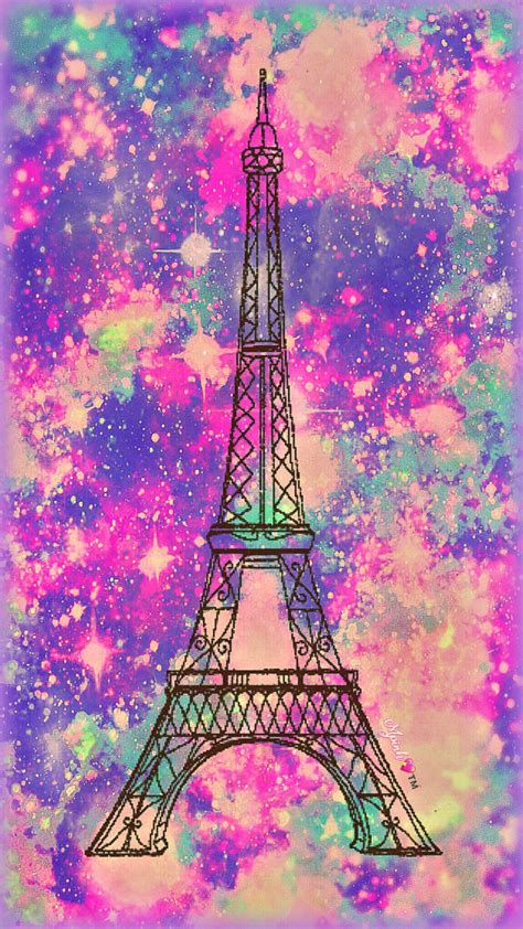 Famous Eiffel Tower Glitter Wallpaper 2023