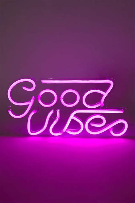 Good Vibes Neon Light Urban Outfitters Uk