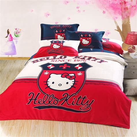 Hello kitty girls reversible pink 3 pc twin bedding sheets saniro comforter set. British Style! New Hello kitty bedding set for girls&kids ...