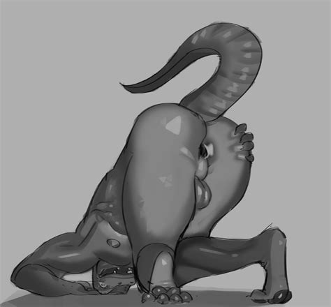 Rule 34 All Fours Anthro Anus Ass Backsack Balls Black And White Butt