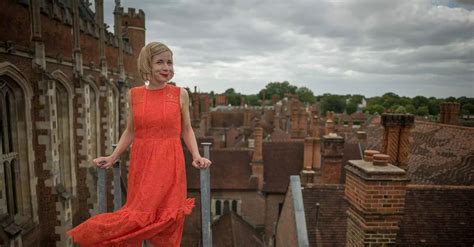 Dr Lucy Worsley On The Roof Of Hampton Court Palace Dont Jump Lulu