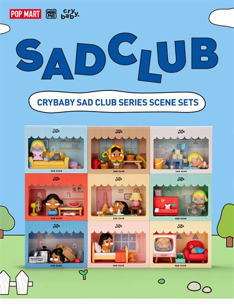 Crybaby Sad Club Series Scene Sets Blind Box Pop Mart United States