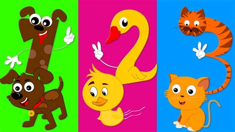 Numbers Song Learn Numbers With Animals 123 Song Nursery Rhymes