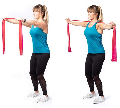 Band Pull Aparts A Great Move For Rear Delts And Back Back And Shoulder Workout Improve