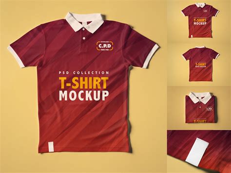 Collar T Shirt Mockup Collection 3 Psd Mockups Free Psd Ui Download