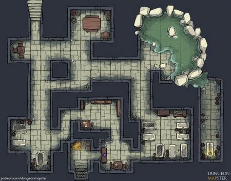 Cultist S Lair Dndmaps Dungeon Maps Fantasy Map Tabletop Rpg Maps