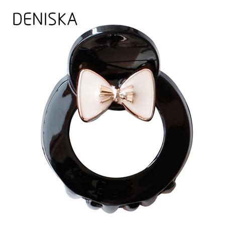 deniska quality black abs plastic hair claws small size girls hair clips cute mini hair jaw