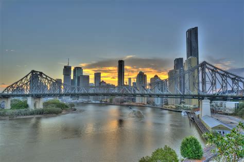 Free Images Water Sunset Bridge Skyline Morning City Skyscraper