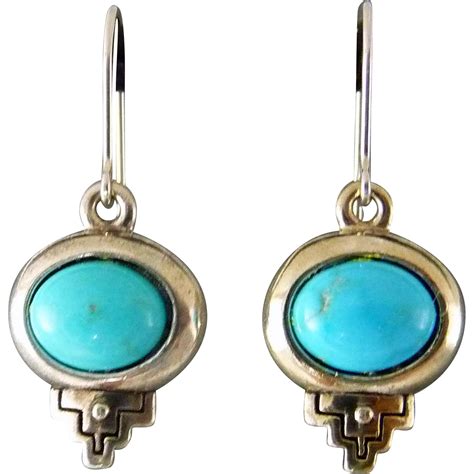 Southwest Turquoise Sterling Silver Earrings