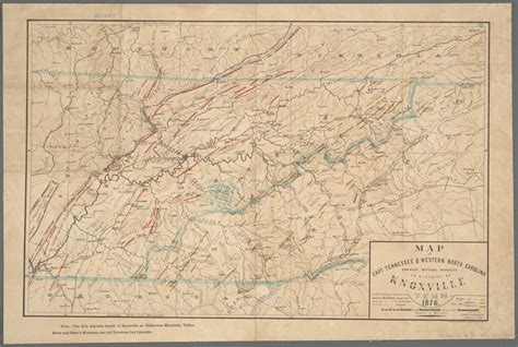 Map Of East Tennessee And Western North Carolina Nypl Digital Collections