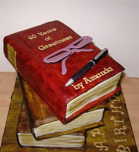 Preheat the oven to fan 140°c/conventional 160°c/ gas 3. Stacked Books Cake - cake by Carol Vaughan - CakesDecor