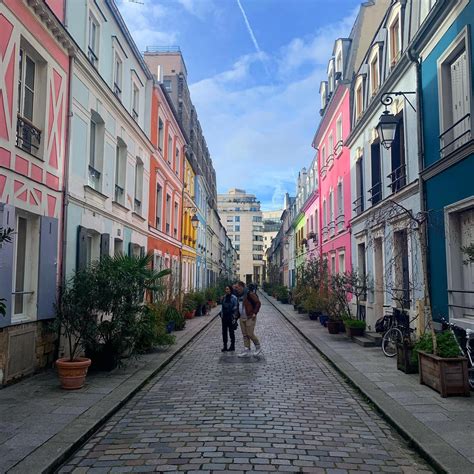 The Original Housefronts Colors Of This Street Make Rue Crémieux A