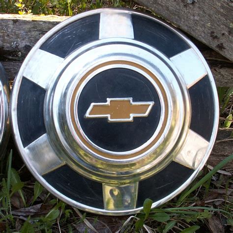 Vintage Chevy Hubcaps All Four Etsy