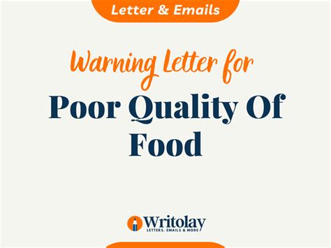 Top 22 Sample Complaint Letter For Poor Quality Of Food Product In 2023