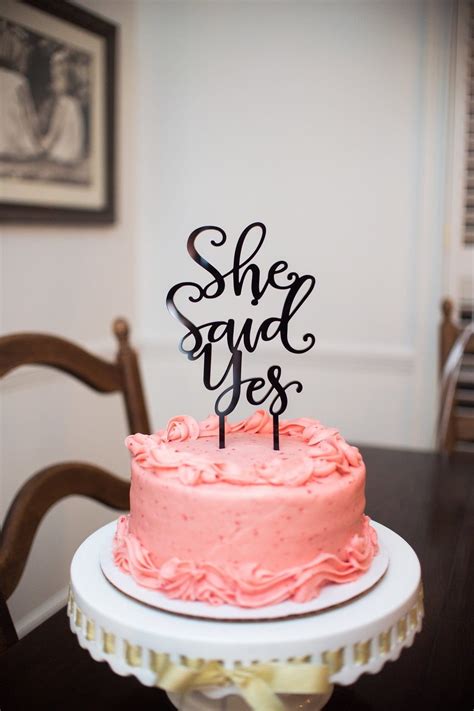 What is an engagement cake? 15 Cake Topper Ideas for Your Engagement Party Cake -Beau ...