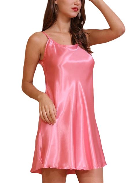 Womens Sexy Lingerie Satin Silk Nightie Sleepwear Ladies Slip Dress Nightdress Shop The Latest
