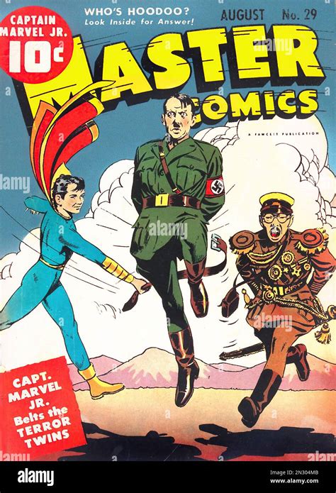 Master Comics 1942 Captain Marvel Jr American Comics Magazine Cover