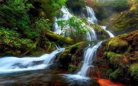 Chd Graphic Natural Scene Of Water Falls Hd Wallpaper Nature Beauty