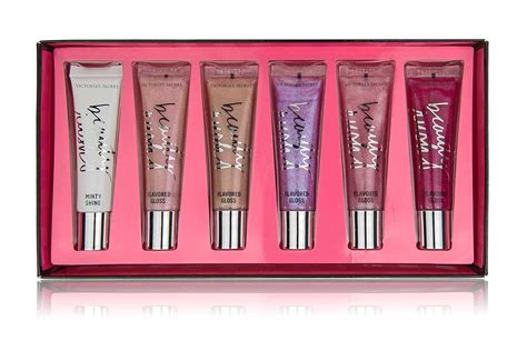 Victoria Secret Beauty Rush Flavored Lip Gloss Geschenkset 5x Duftender Lippgloss 1x Minty