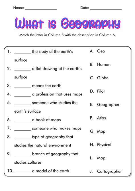 19 Five Themes Of Geography Worksheets