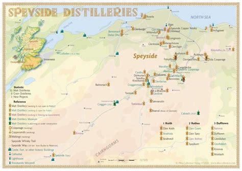 Highland Distilleries Map