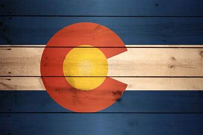 Colorado Flags Flag State Wood Usa Target