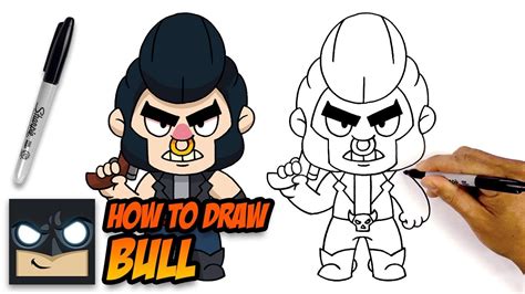 How To Draw Brawl Stars Bull Youtube