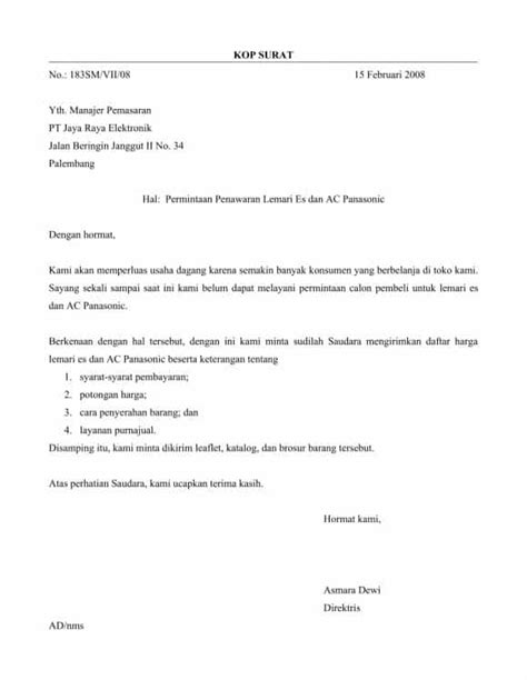 Adapun surat niaga merupakan salah satu bentuk surat resmi yang penggunaanya tidak bisa ditinggalkan oleh setiap perusahaan. 16 Contoh Surat Permintaan Penawaran Barang, Harga, dll ...