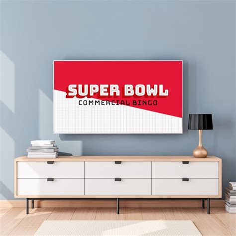 Super Bowl Commercial Bingo Super Bowl 2021 Game Football Etsy