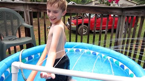 How To Make A Homemade Water Park With Pvc Part 2 Youtube