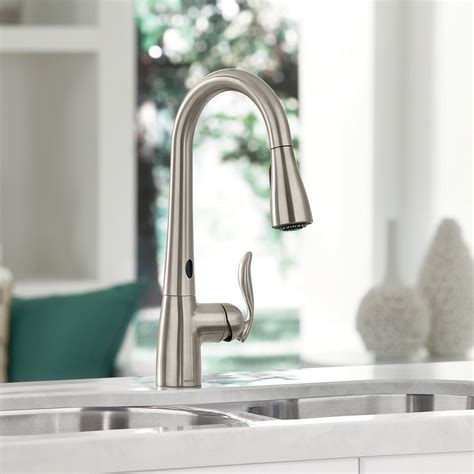 The faucet will continue to run until you step away from it or swipe over. Moen Arbor Motionsense Touchless Faucet » Petagadget