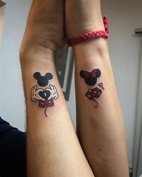Mickey Mouse And Minnie Mouse Couple Tattoos Adventurevanmanyoutube