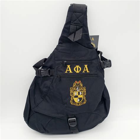 Alpha Phi Alpha Sling Bag With Embroidery Apasling